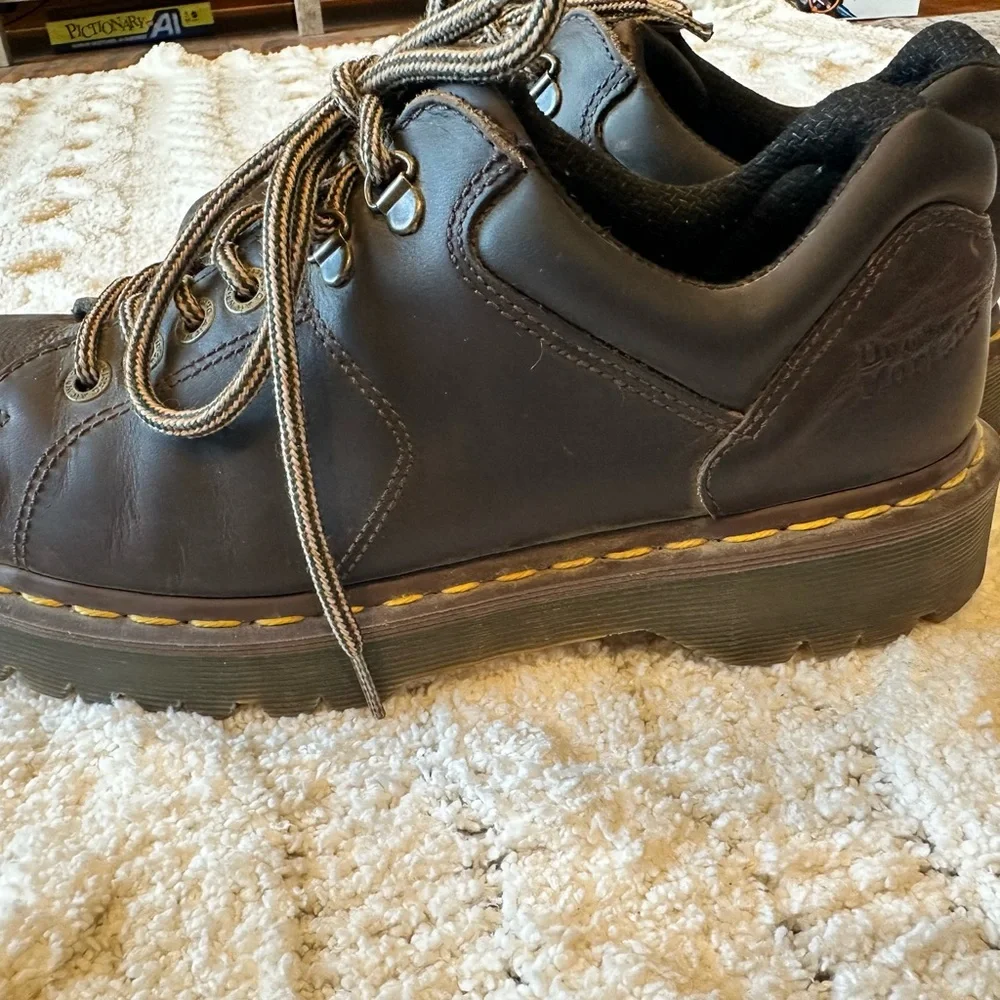 Men's Brown Leather Lace-Up Casual Shoes